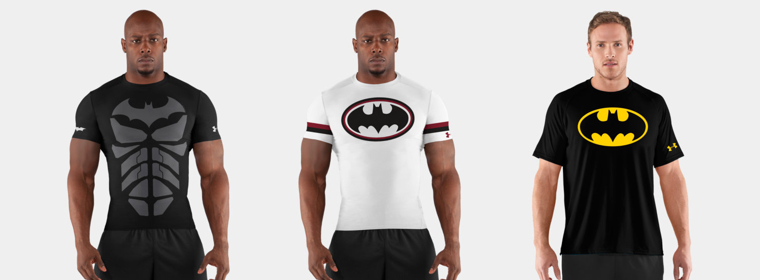 New and Superhero T-shirts available now Under Armour Batman News